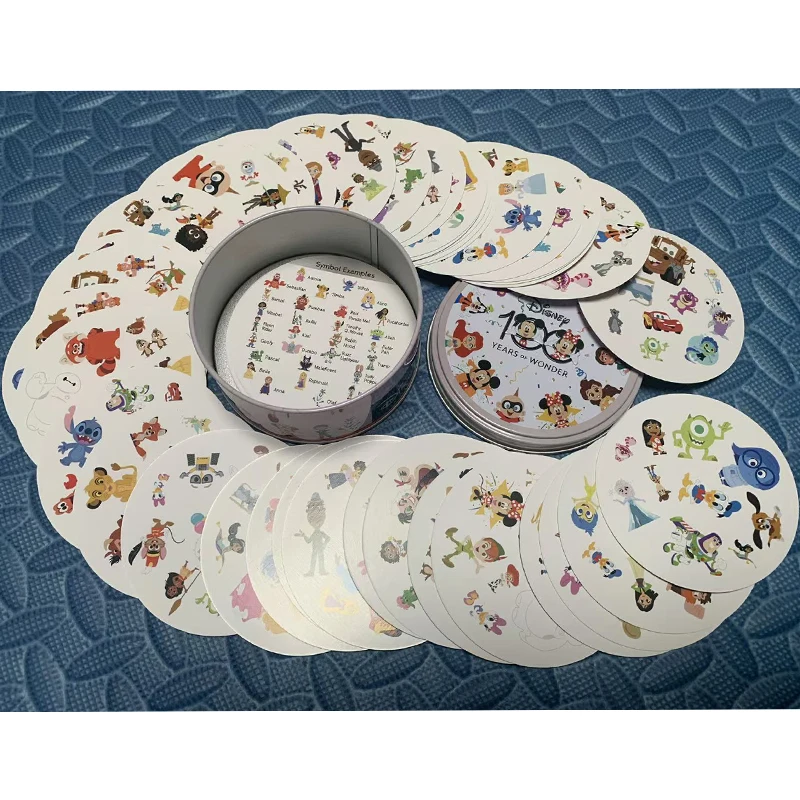 Giochi da Tavolo in Cartone 100 ANNI DI MERAVIGLIA Stitch Iron Box Giocattoli per Famiglia Vacanze Campeggio Sport Amici Regalo di Natale Halloween - immagine 3