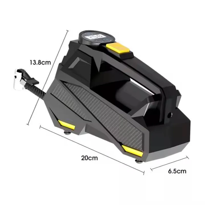 Corded Portable Car Air Pump Upgraded 12V 150PSI Electric Tire Inflator Pump Motorcycle Bike Ball LED Light Car Air Compressor