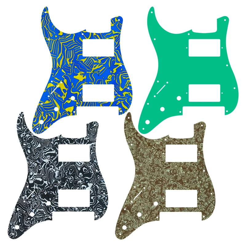 

Feiman Custom Guitar Parts - For Left Handed Strat Floyd Rose Tremolo HH PAF Humbucker Guitar Pickguard Multicolor Selection