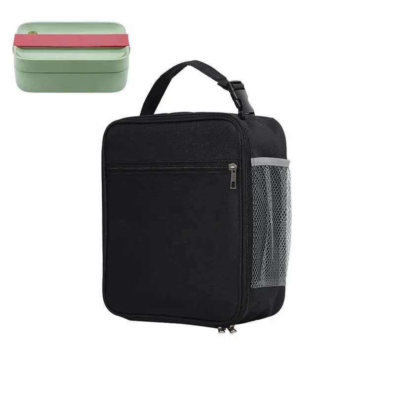 

Cooler Bag Lunch Box Big Lunch Bags For Women With Side Mesh Pocket And Handle Big Insulated Reusable Lunch Box Keeps Food Hot
