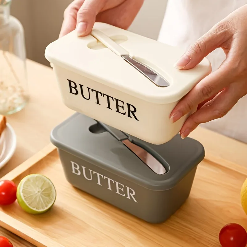 Butter and Snack Storage Container, Refrigerator and Kitchen Organizer