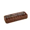 Imitation Rattan Storage Basket Faux Wicker Tray Plastic Picnic Basket Bread Food Plate Fruit Box Desk Decoration 2