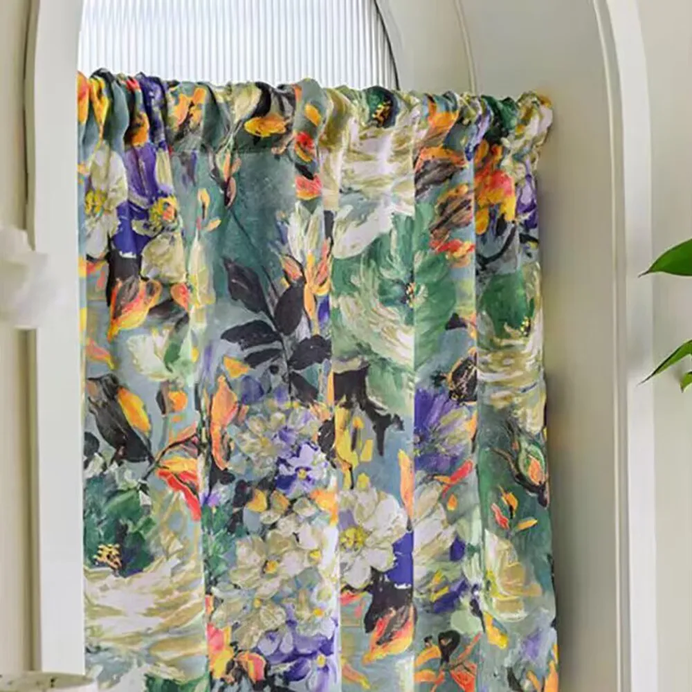 Chainho,Polyester Canvas Fabric,DIY Sewing Sofa Cover,Table Cloth,Outdoor Picnic Cloth Material,Floral Series,3 Sizes,25CF1