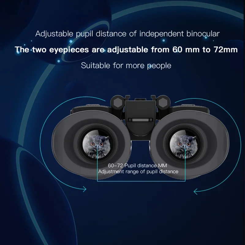 NV8300 Night Vision Binoculars Goggles 8X Digital Zoom 4K UHD 36MP 3D Head Mount Infrared Night Vision Device Hunting Telescope 4