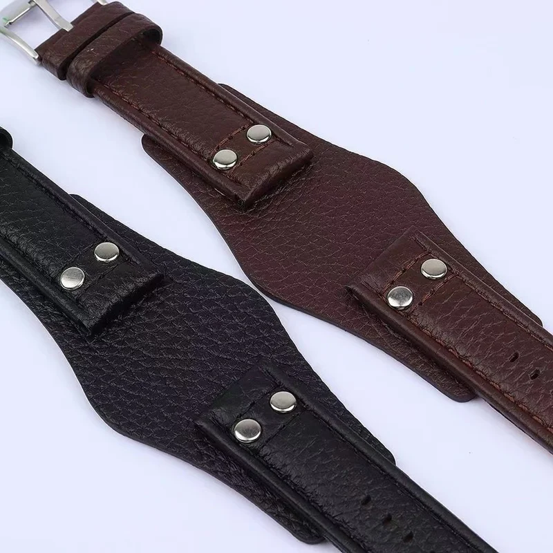 20 22mm Cow Leather Watch Strap for Fossil CH2564 CH2565