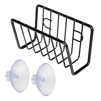 Sponge Drain Rack Stainless Steel Dishcloth Rack Holder Punch 1