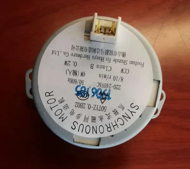 Heater Claw Pole Permanent Magnet Synchronous Motor 50TYZ-0.2B02 220V-240VAC 8/10 r/min 1PCS for Heater Motor