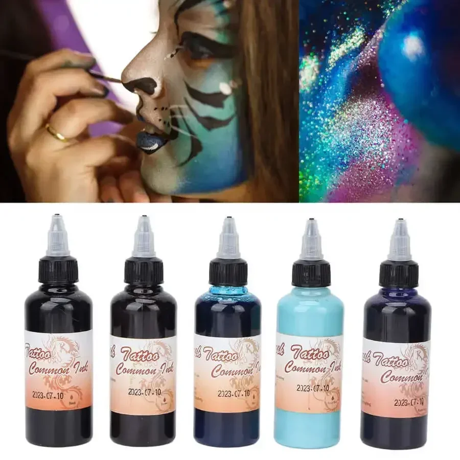 100ml DIY Tattoo Ink Professional Body Paint Matte Makeup Eyebrow Lip Eyeline Tattoo Color Microblading Pigment Body Beauty Tool