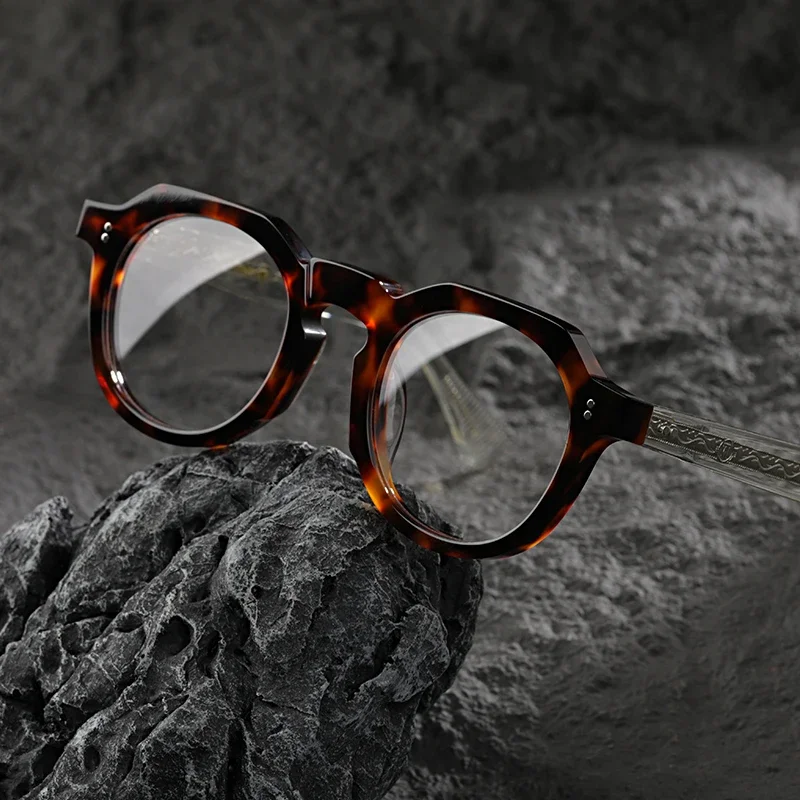 

Retro Acetate eyeglass frame for women high quality optical prescription Spectacle frame men myopia reading presbyopia eyewear