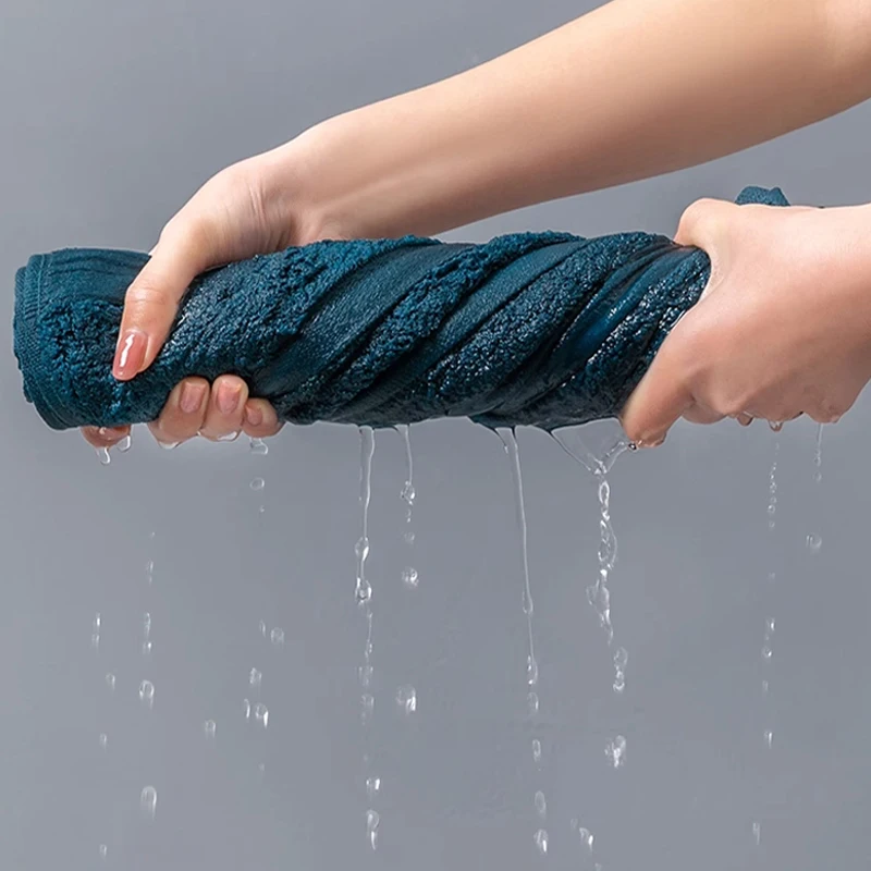Thickened pure Cotton Bathroom Face Towel household bath towel soft and Quick absorbent  Quick Dry and non shedding adult towels 4