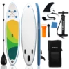 10ft Aufblasbare Stand Up Paddle Board SUP Board für Erwachsene/Kinder Anfänger Paket Kit Rucksack Tasche, Ruder, pumpe, Leine, Fin 1