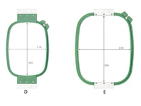 355mm Plastic Cross Stitch Hoop – Rectangle Embroidery Frame for Sewing Machine Parts & Accessories - Image 2