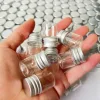 50 /100 Pcs 5ml 13*22*30mm Tiny Glass Jars with Silver Screw Caps - Perfect Mini Decorative Vials! Glass bottles 1