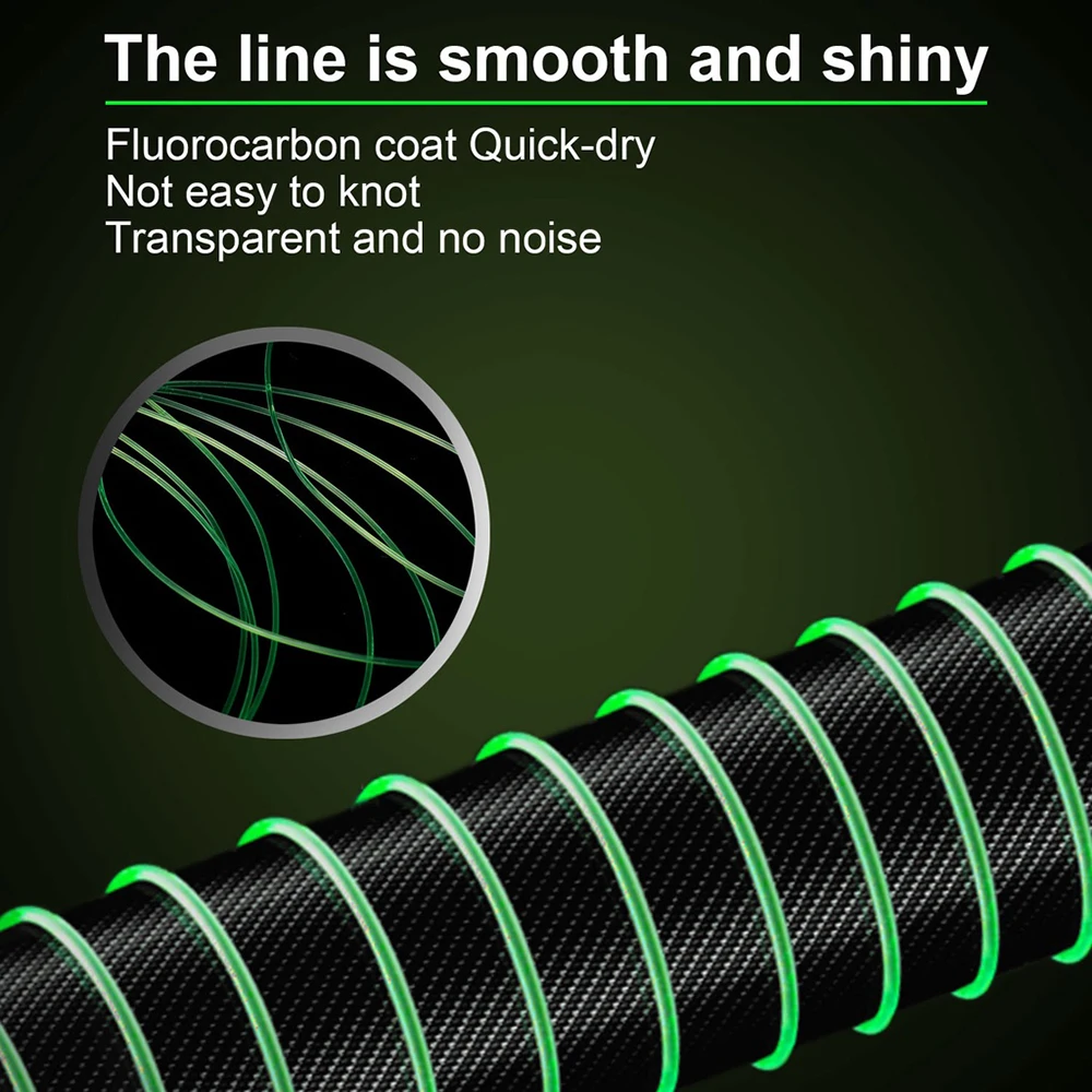 ThornsLine 3000M 1000M Fishing Line 0.13mm-0.47mm 4LB-39LB Fluorocarbon Coating Treatment Process Carbon Surface Nylon Molecules 2