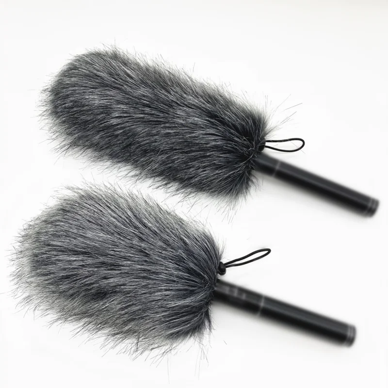 Furry Microphone Windscreen Foam Cover - Enhanced Wind Protection 9-24cm