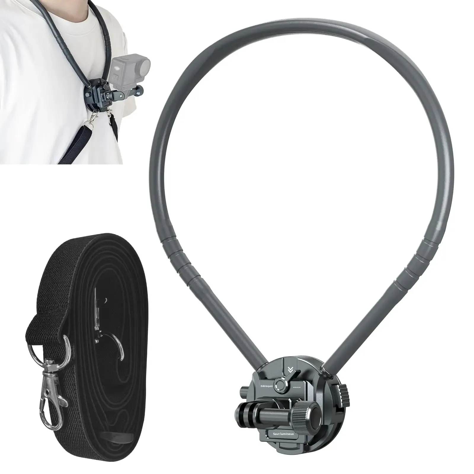 Support Poitrine Caméra Action Gopro DJI Insta360 Stabilisé Confortable