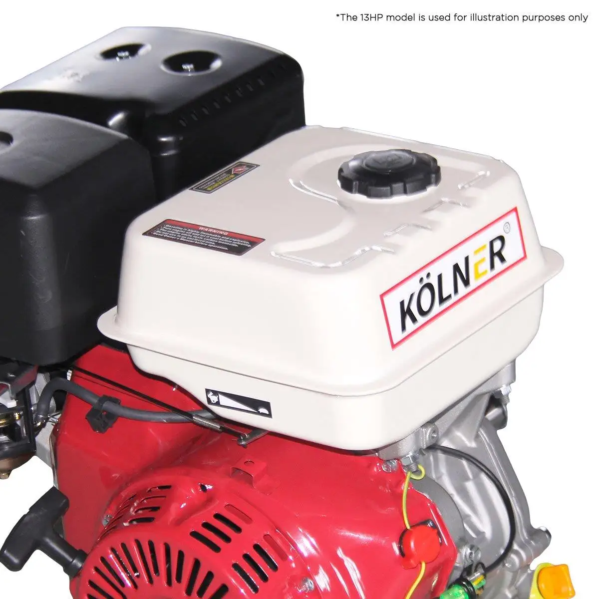 Kolner 16hp 25.4mm Horizontal Key Shaft Q Type Petrol Engine-Recoil Start
