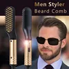 New Hair Straightener Quick Heated Electric Hot Comb Professional Negative Ion  Anti-Scalding Ceramic Beard Straightener Brush 1