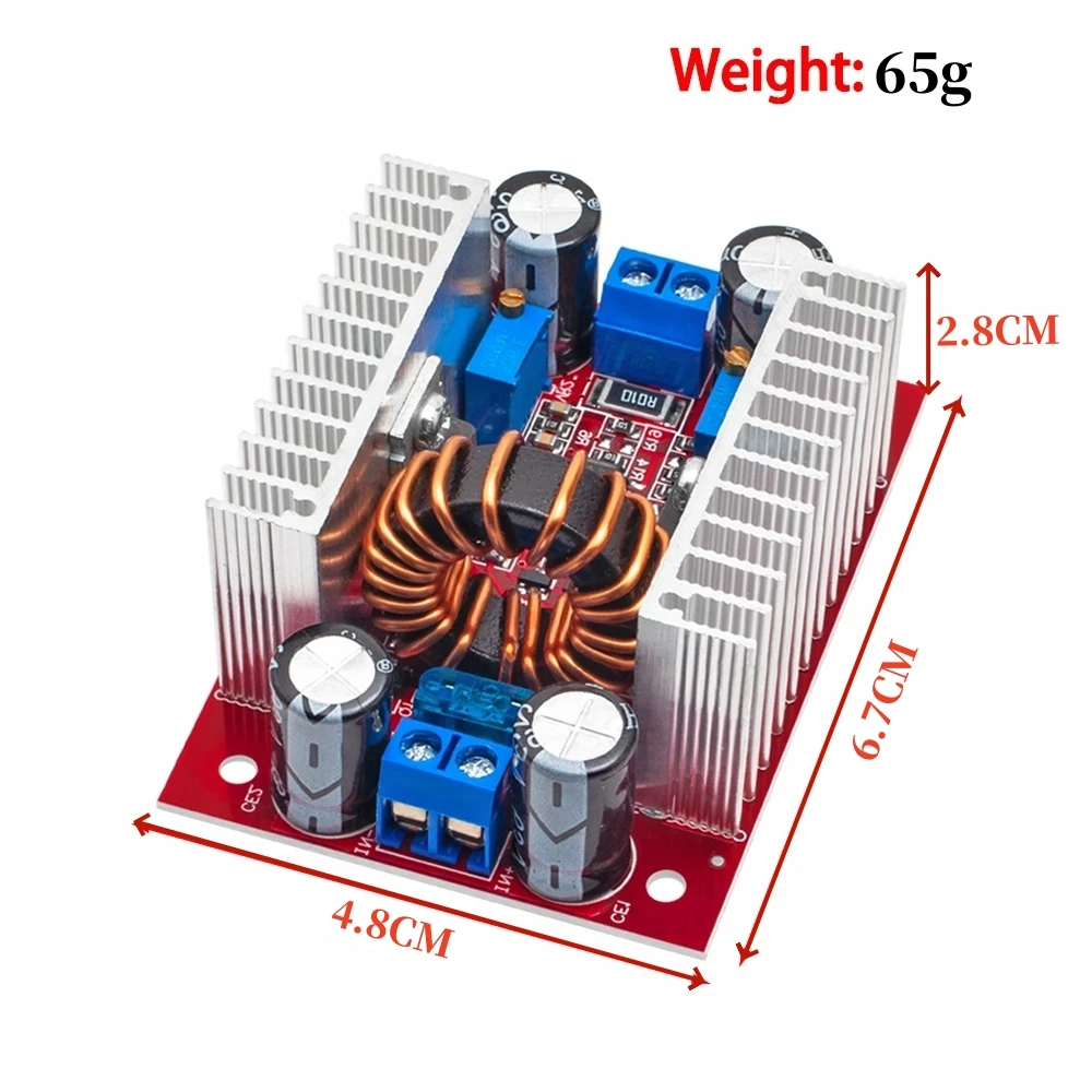 DC 400W 15A 스텝업 부스트 컨버터 정전류 전원 공급 장치 LED 드라이버 8.5-50V  10-60V 전압 충전기 스텝업 모듈