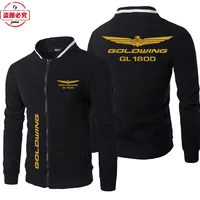 Gold Wing 1800 Motorcycle Logo Motorcycle Jacket Loose Long Sleeve Men's Top Stand-up Collar Jacket Cycling Suit Group Suit 1