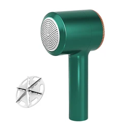 Rechargeable Electric Fabric Shaver & Lint Remover (Green 1 blade)