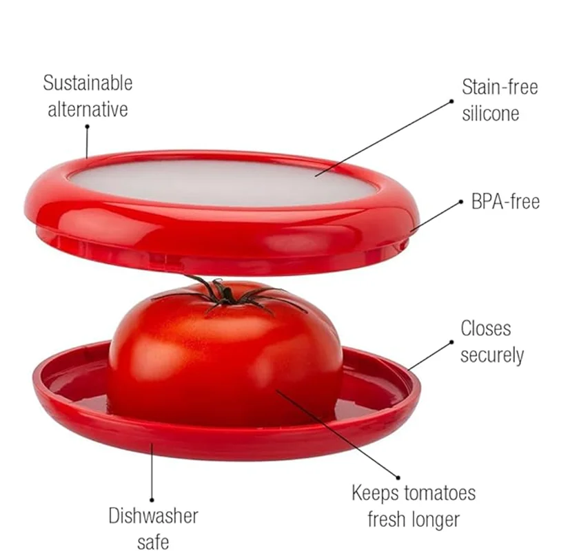 Fruits Food Saver Stretch Pod,Keeps Leftover Produce Flavorful and Firm in Fridge, Reusable Kitchen Gadget, Dishwasher Safe