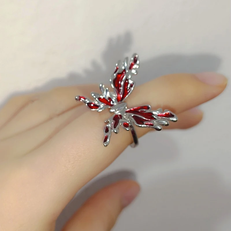 Vintage Dark Dragon Silver Punk Fashion Ring - Gothic Animal Jewelry