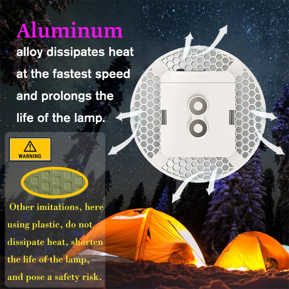 Portable Lanterns Camping Light Camping Lamp Portable Flashlight Camping Lantern Portable Torch 13500mAh Remote Control Rechargeable LED Camping Lantern with Magnet Strong Light Zoom Portable Flashlights Tent Lights Case Bag