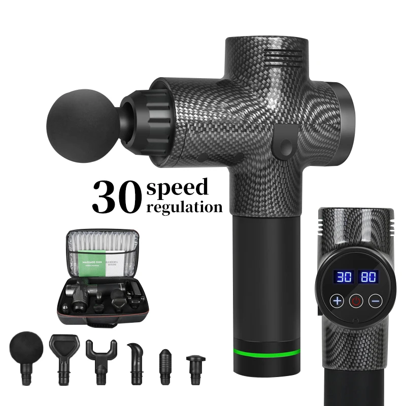 

Massage Gun Fascia Gun Sport Therapy Muscle Massager Body Relaxation Pain Relief Slimming Shaping Massager With LCD Display