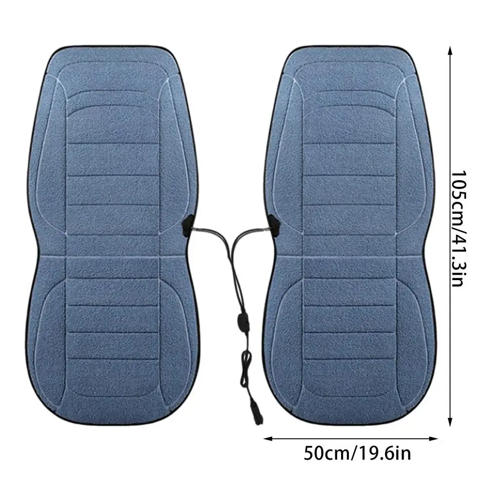 2pcs Car Driver Heated Seat Cushion Universal Auto Heated Seat Covers Seat Car Heater Cushion Fast Heating Cars Seat Heating Pad