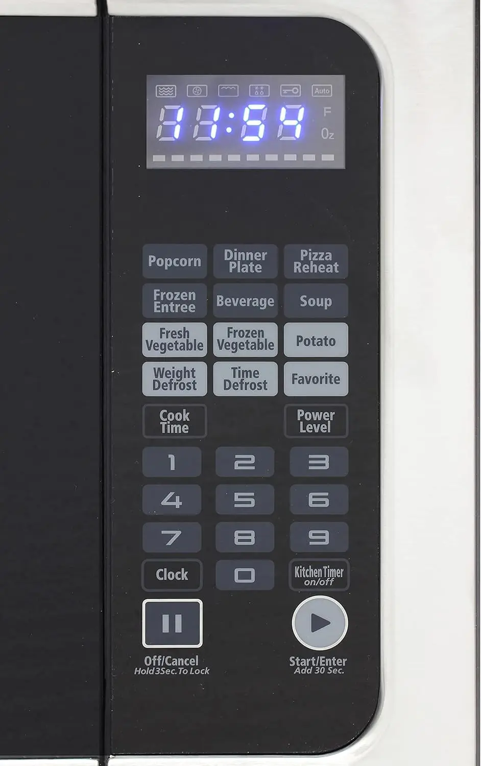 Microwave Oven Built-In 1200-Watts with 10 Power Levels Pre-Set Cooking Settings and Express Cook, Sensor and Speed Cooking and 4