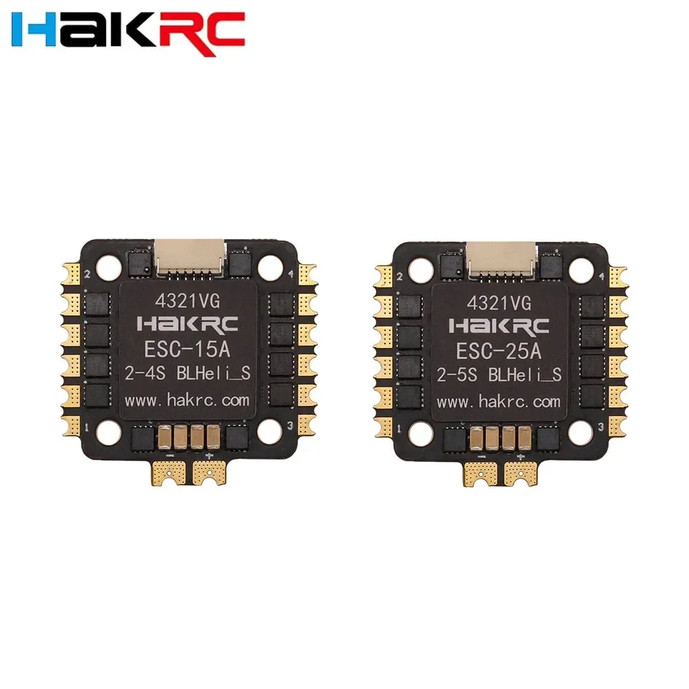 HAKRC Mini 15A/25A 4in1 BLHeli_S ESC 2-5S Dshot600 pour Drone FPV