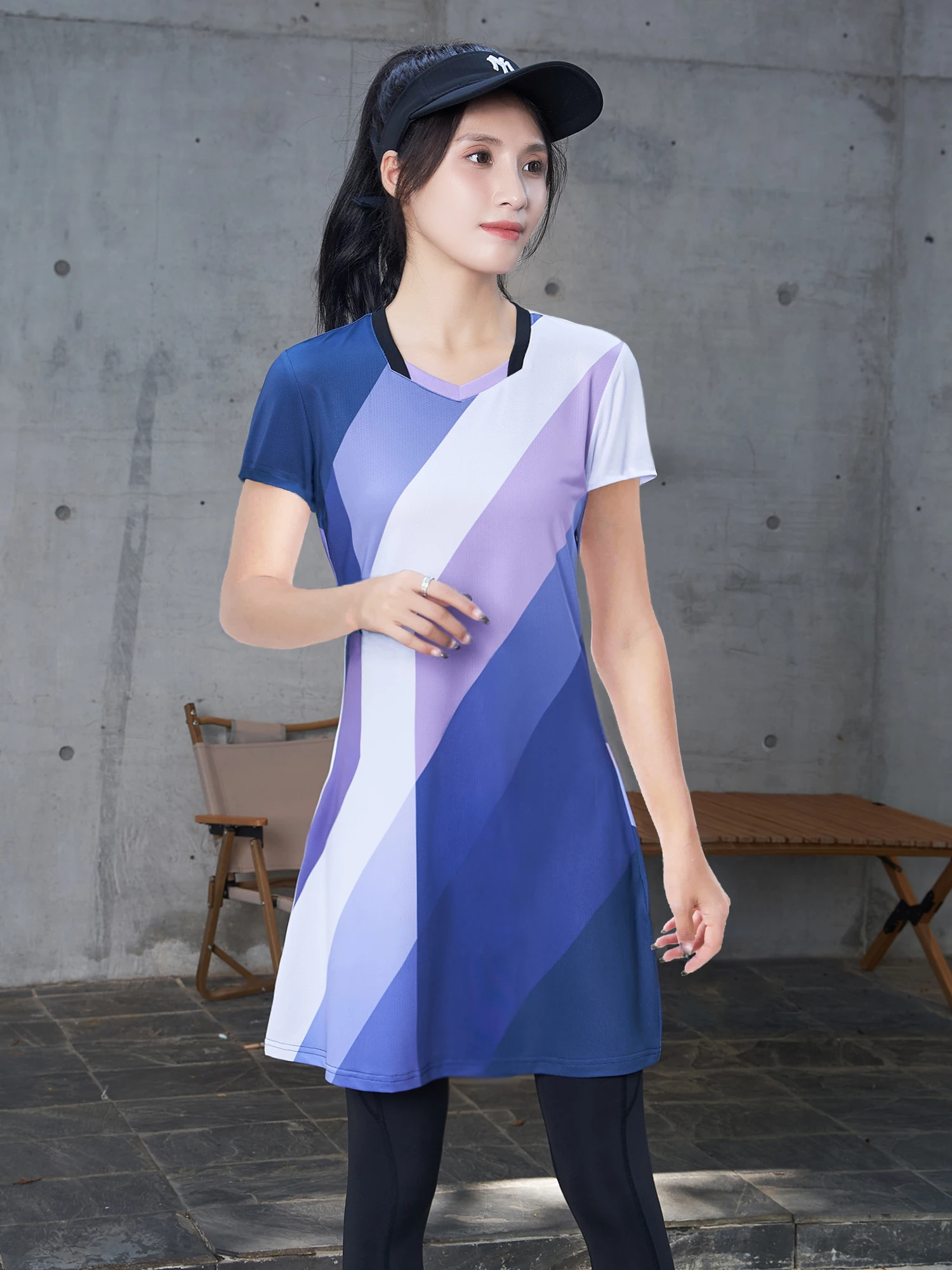 New Sport Woman Tennis Clothes Girls with Inner Shorts Ladies Badminton Dress Quick Dry Slim Workout Gym Outdoor Sportswear