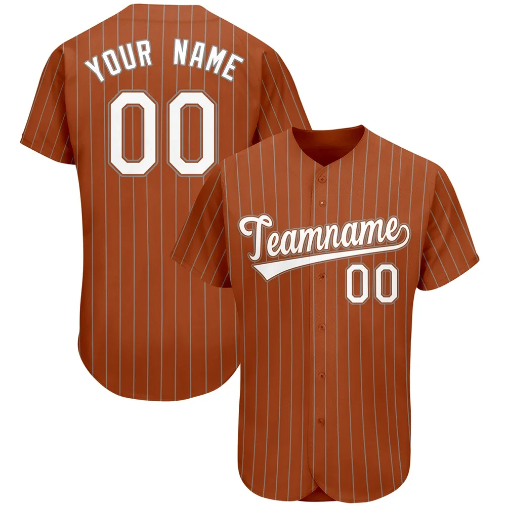 Customizable Baseball Jersey Yankees RedSox Team Shirt Print Team Personal Name Number Stripe Baseball T-shirt Men/Women/Kids