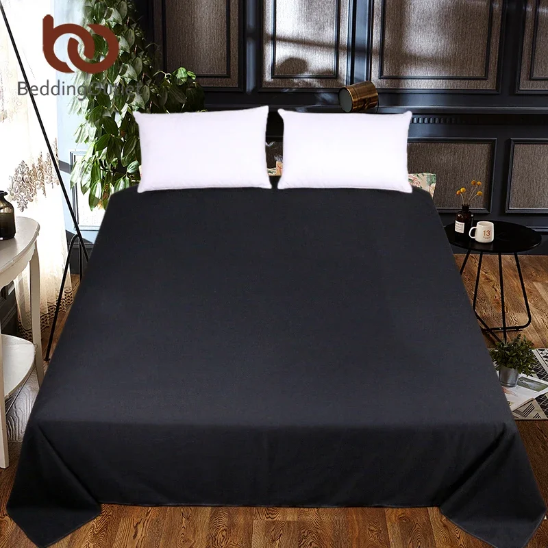 

Bedding Supplies, Bed Sheets, Single Piece Bedroom Decoration, White, Black, Red, Ultra-Fine Fiber, Soft For Two People