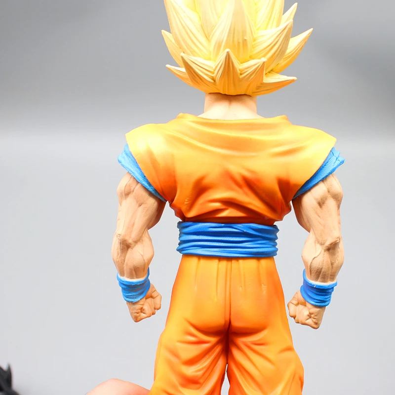 Dragon Ball Fighter Z 32cm Anime Figure Super Saiyan Son Goku Gk Statue Decoration Double Headed Interchangeable Toy Gifts