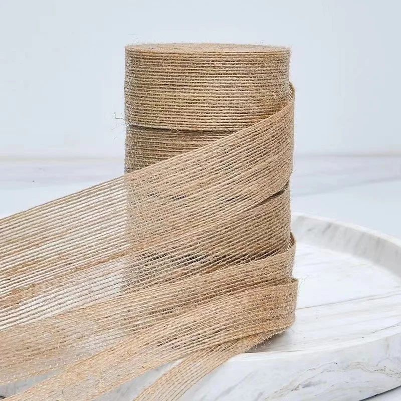 Lace Fabric Lace Ribbon Lace Garment Accessories Lace Sewing Supplies Lace Decoration Lace Accessories Lace Sewing Accessories 2yards Jute Lace Natural Hemp DIY Home Wedding Party Decors Gift Box Wrapping Burlap Ribbon Tape Handmade Crafts Material