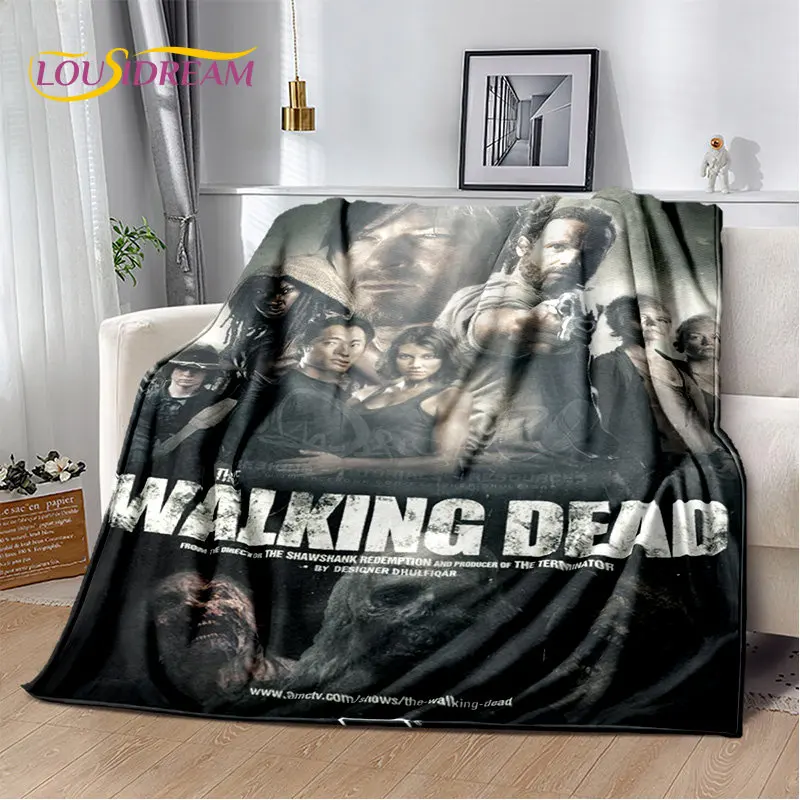 The Walking Dead Horror Soft Plush Blanket,Flannel Blanket Throw Blanket for Living Room Bedroom Bed Sofa Picnic Cover Bettdecke