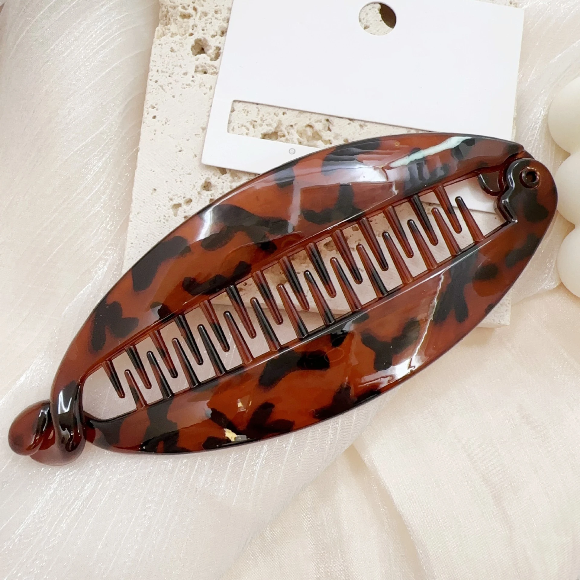 Resin Toothed Hair Clip Women Ponytail Vertical Clip Fashion Women Headwear Elegant Hairpin Korean Hair Accessories