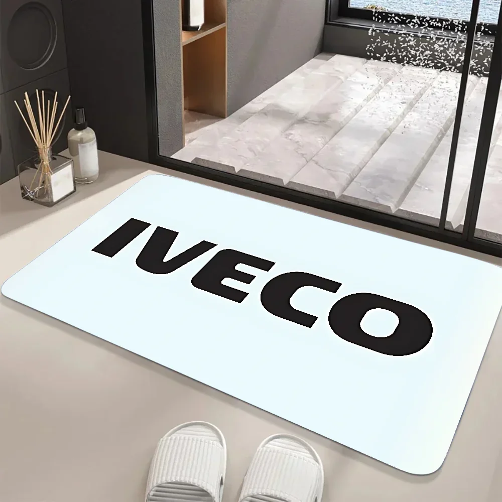 NEW IVECO Floor Mat Graphic Printed Flannel Doormats For Bathroom Kitchen Entrance Carpet Home Decor 2
