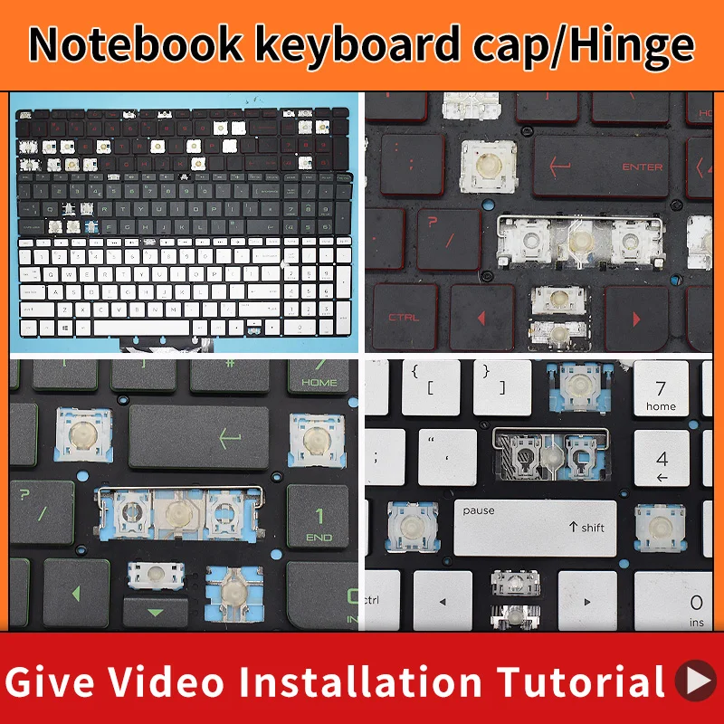 Sostituzione Keycap Key Cap Cerniera Per Hp Pavilion 15-Au 15-Ab 15-Aq 15-Aw 15-Bk 15-Bc M7-N 17-G 15-Au 15-Bc000 15-Ak000 Tastiera