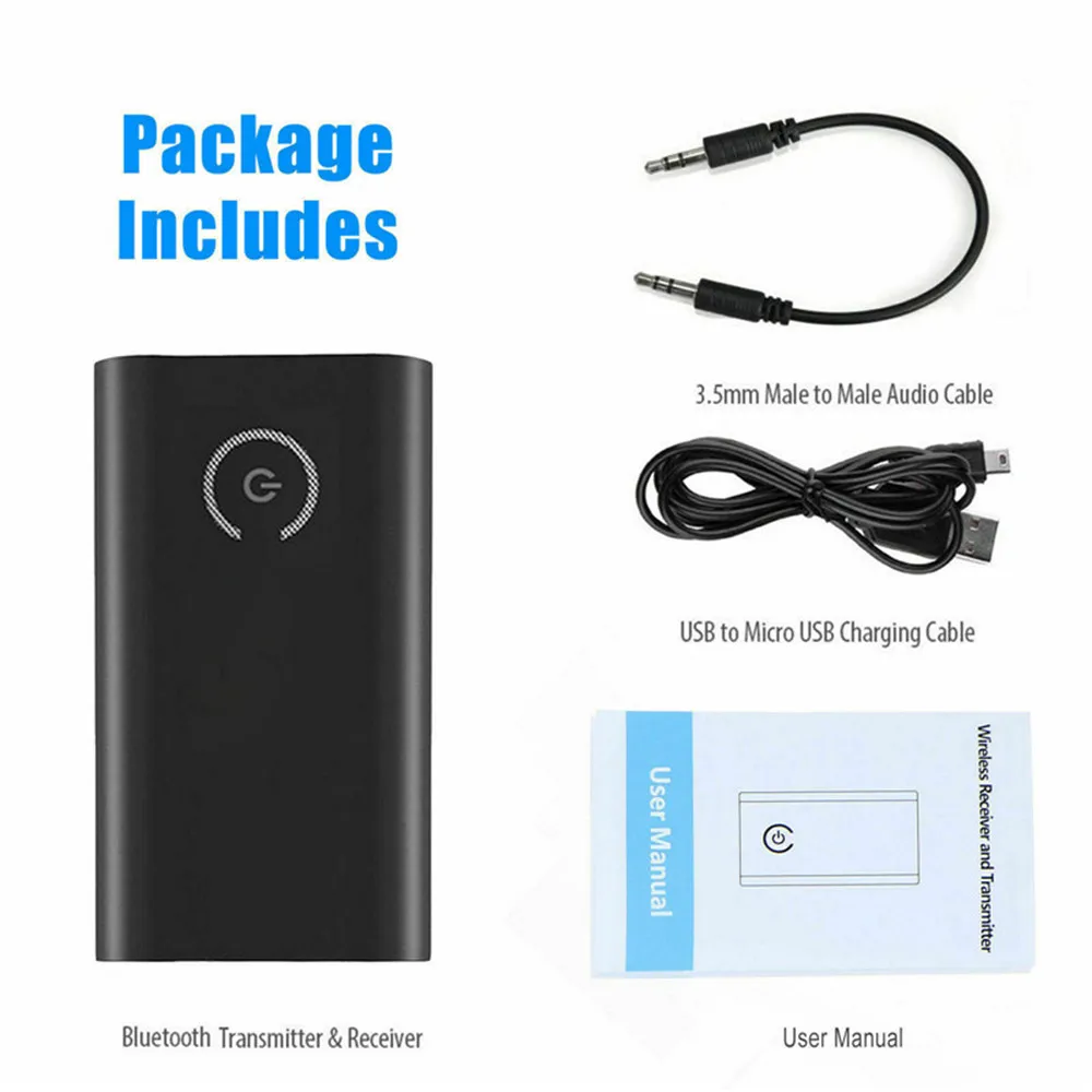 2 in 1 Transmitter Receiver Bluetooth 4.0 Wireless Adapter with 3.5mm Jack Bluetooth Audio Adapter For PC TV Car Sound System bluetooth transceiver adapter bluetooth adapter audio adapter bluetooth audio receiver