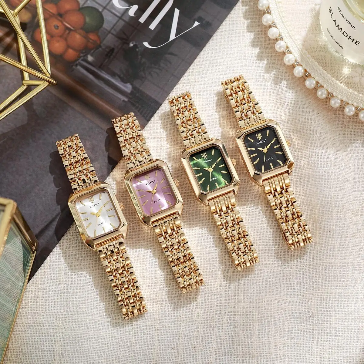 Five Bead Bracelet Women's Watch