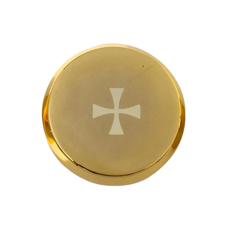 Pyx for the Eucharist Catholic Ichthus and Cross Religious Hospital Host Carrer Chuch Holy Communion Church Supplies