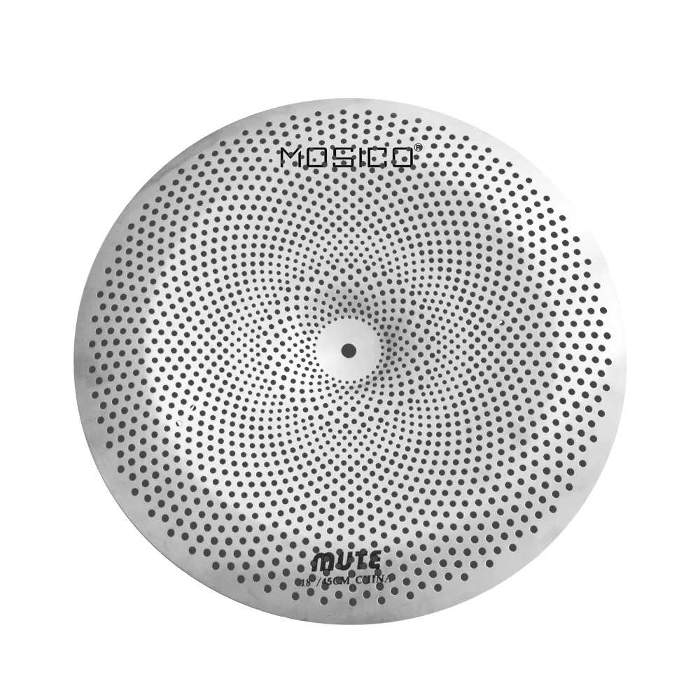 Tibetan Cymbals Drum Cymbal Kit Sliver Low Volume Mute Cymbal 16 Inch China Cymbal for Drum Set