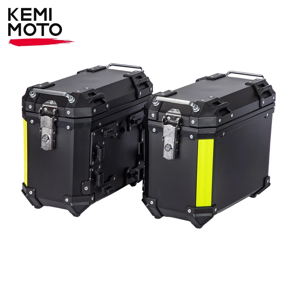 For BMW R1200GS Universal 28L Side Box Motorcycles Luggage Case Saddlebag Storage Trunk Key Lock For Ducati Motorcycle Equipment