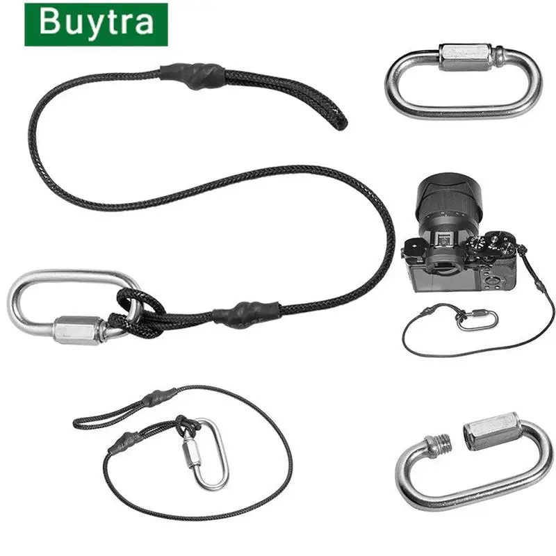 1PC 카메라 테더 안전 스트랩 카메라 빠른 슬링 스트랩 안전 로프 문자열 테더..