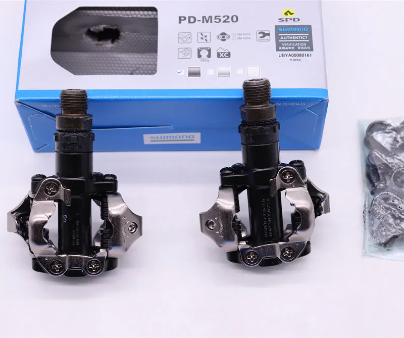 시마노 PD M520 M540 ME700 MTB 산악 자전거 페달, 사이클 자동 잠금 잠금 페달, 데오레 XT 페달,