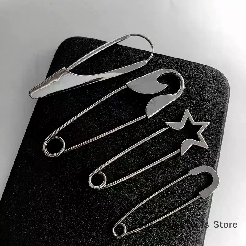 1pc Large Pins For Clothing Smooth Metal Safety Pins Jeans Dress Scarf Adjustable Pins