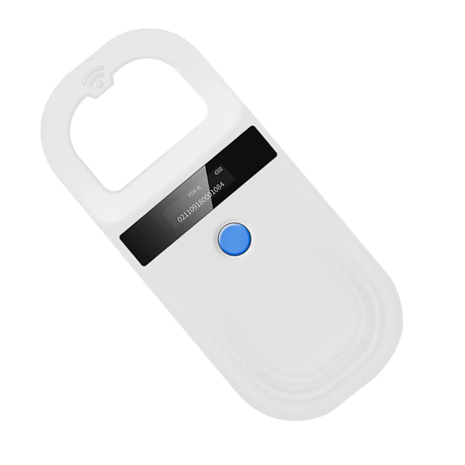 Portable Animal Clip Scanner Pet Microchip Display Screen Scanner Animal Handheld Reader for Management 128/256 Records